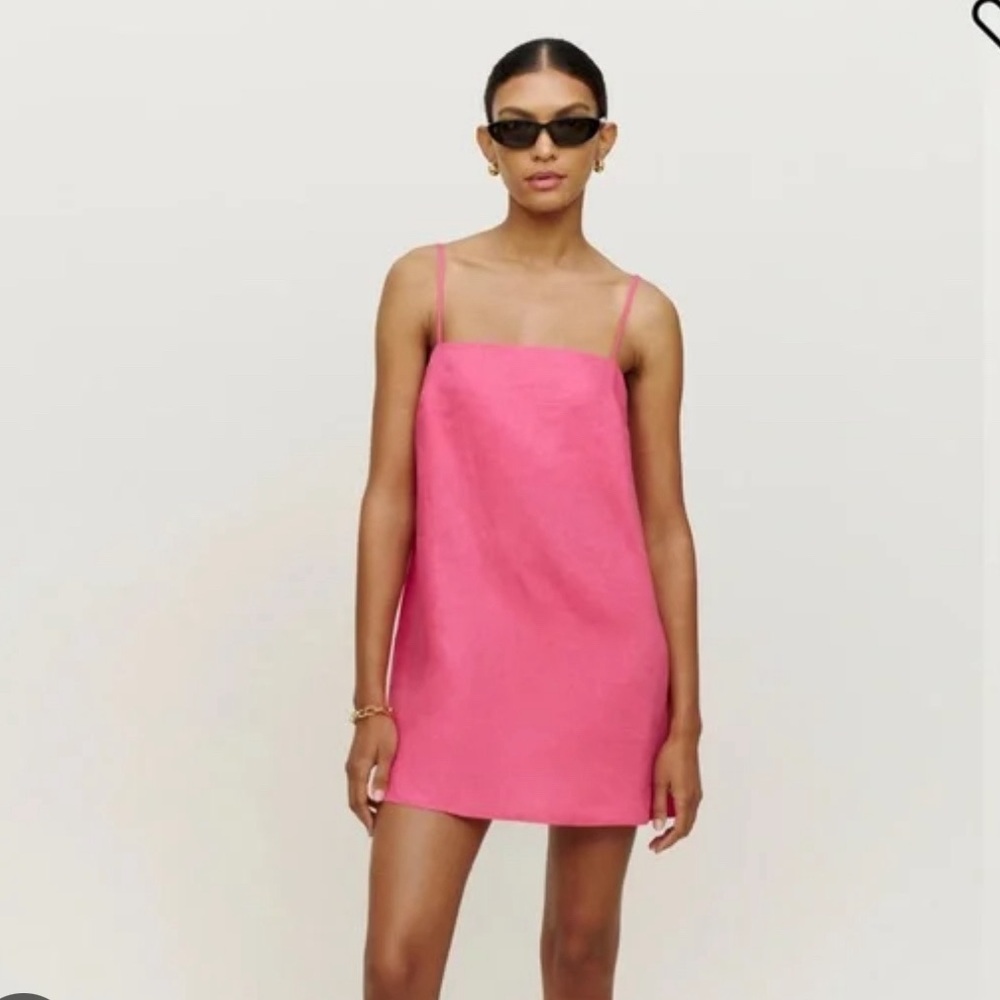 NWT Reformation Aubree Linen Dress